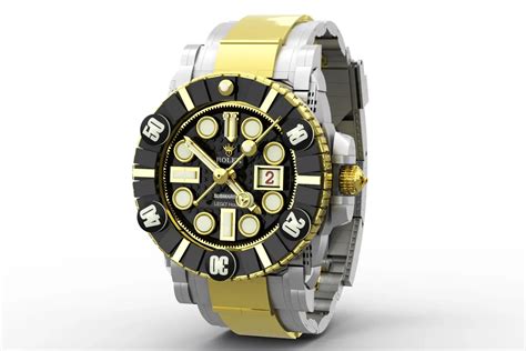 rolex lego sets|Lego Rolex submariner watch.